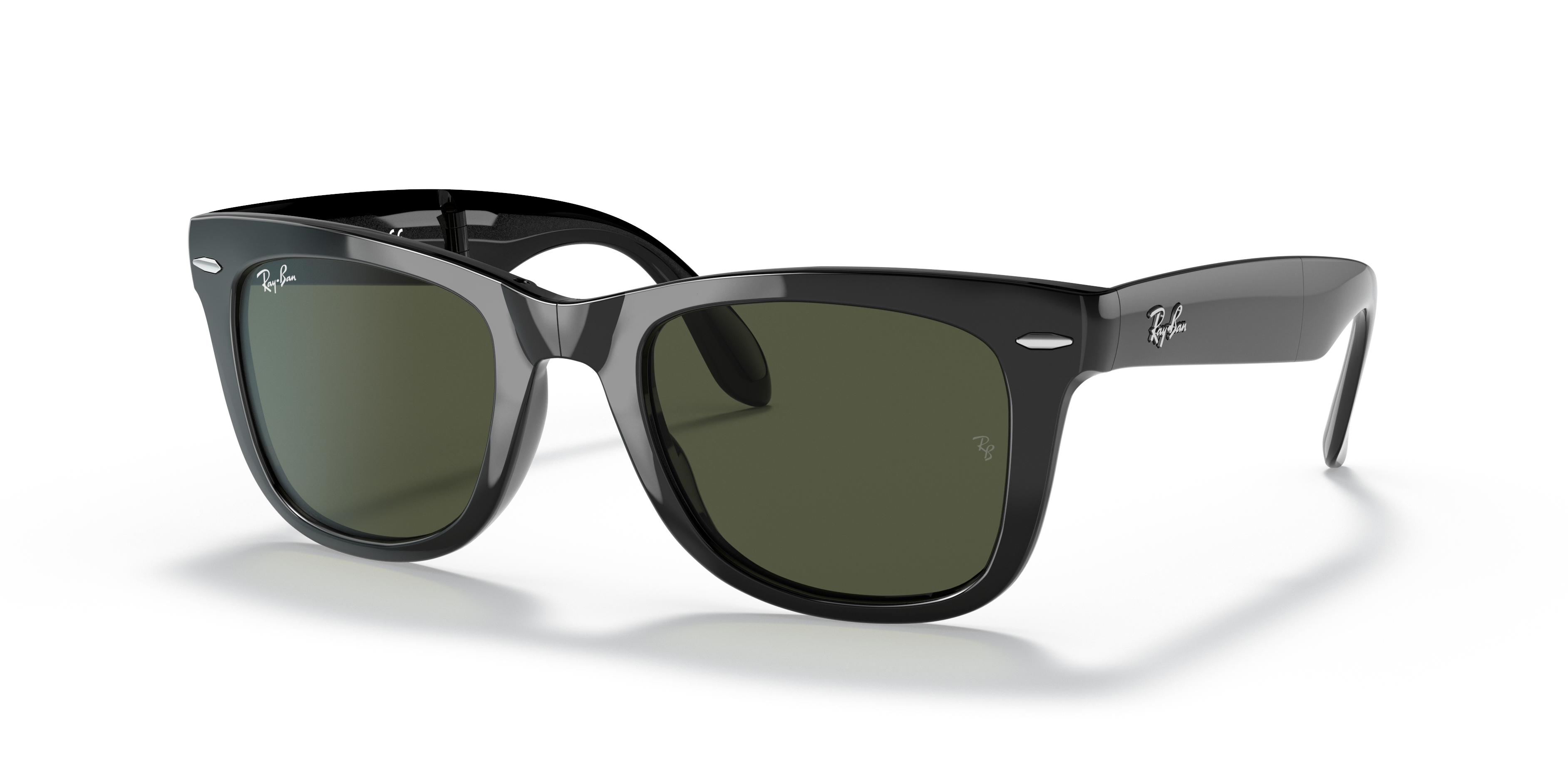B&L レイバン RAY BAN FOLDING WAYFARER USA Ray-Ban Wayfarer Folding Classic L (50 - 22) with Green lenses and