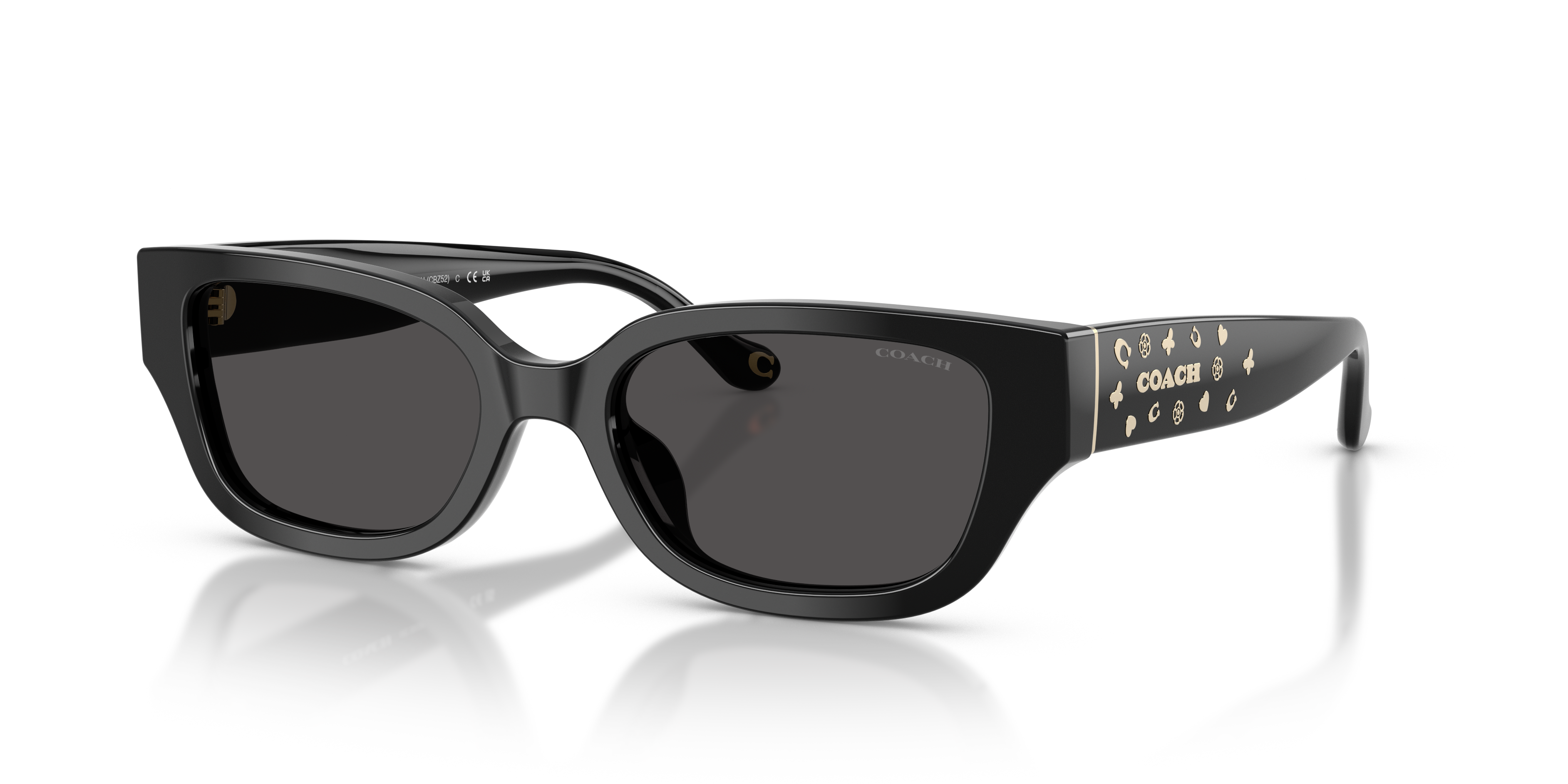 Coach CBZ52 M (53 - 19) with Grey lenses and Black frame