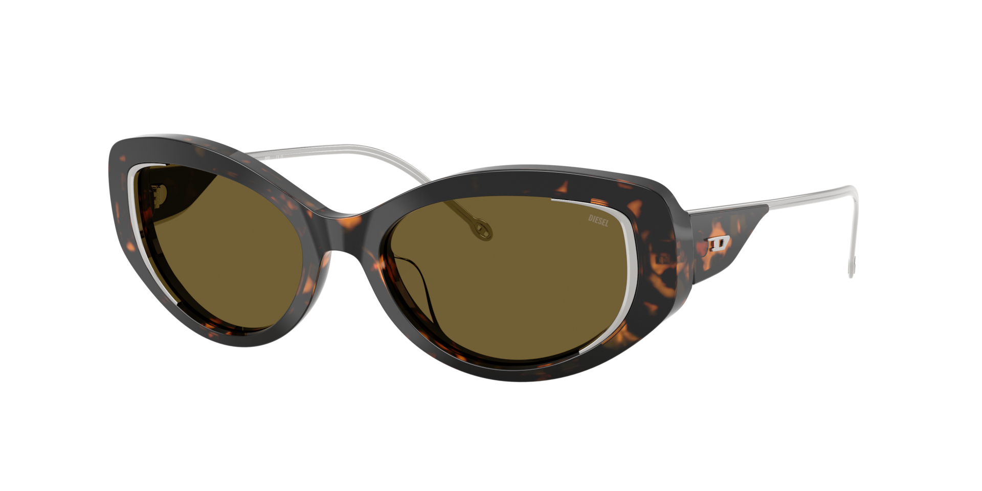 Diesel Woman Sunglass DL2001MU -  Frame color: Shiny Havana, Lens color: Brown