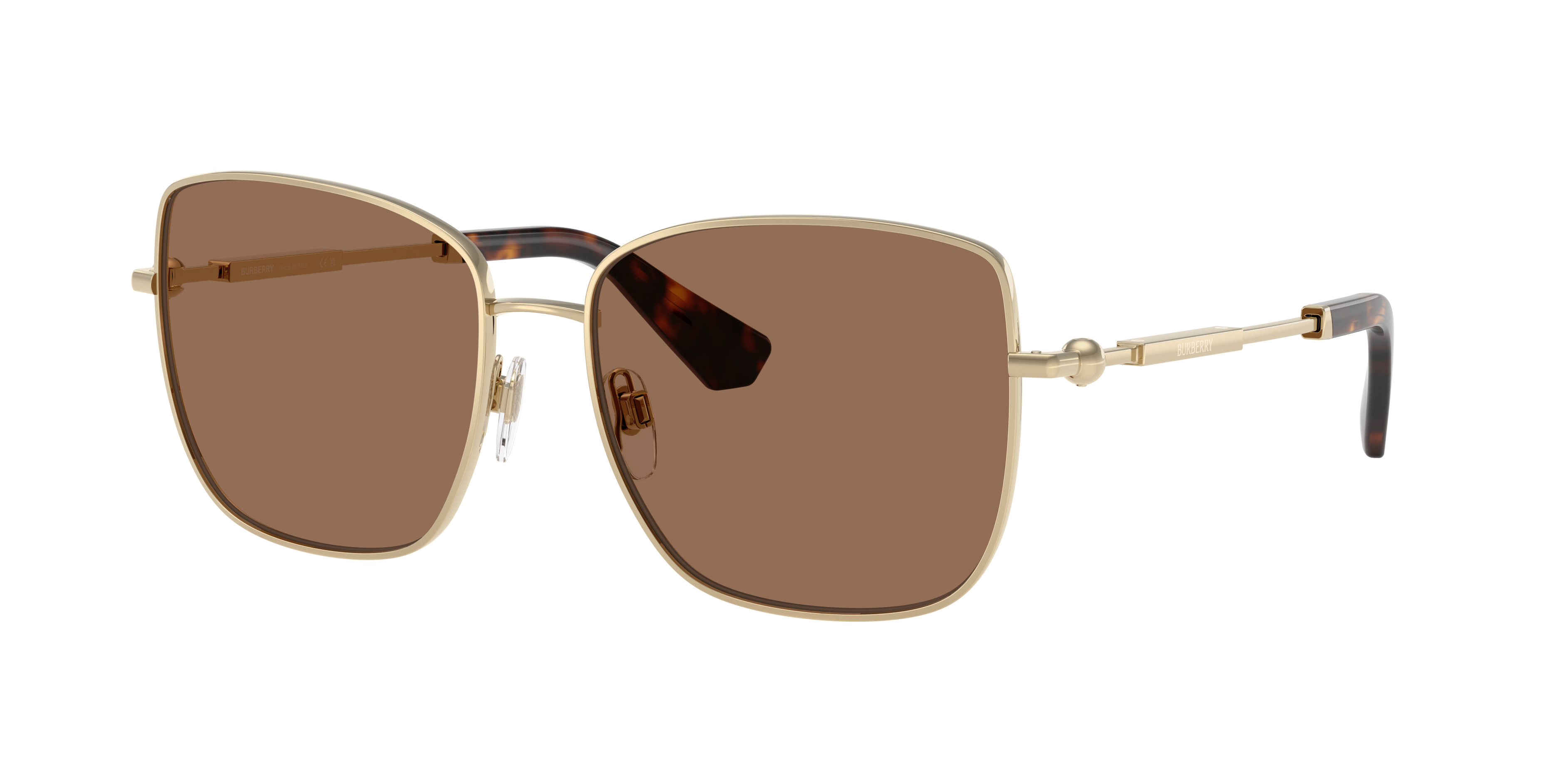 Burberry BE3158 XXL (58 - 16) with Brown lenses and Gold frame