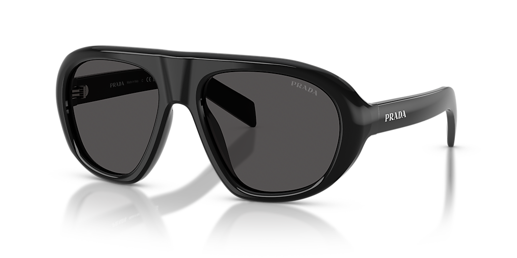 Prada PR C05SF L (56 - 18) with Grey lenses and Black frame