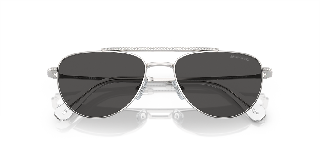 Swarovski SK7007 M (53 - 17) with Grey lenses and Silver frame