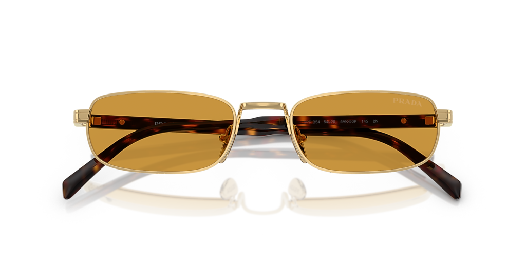Prada PR B54S M (54 - 20) with Brown lenses and Gold frame