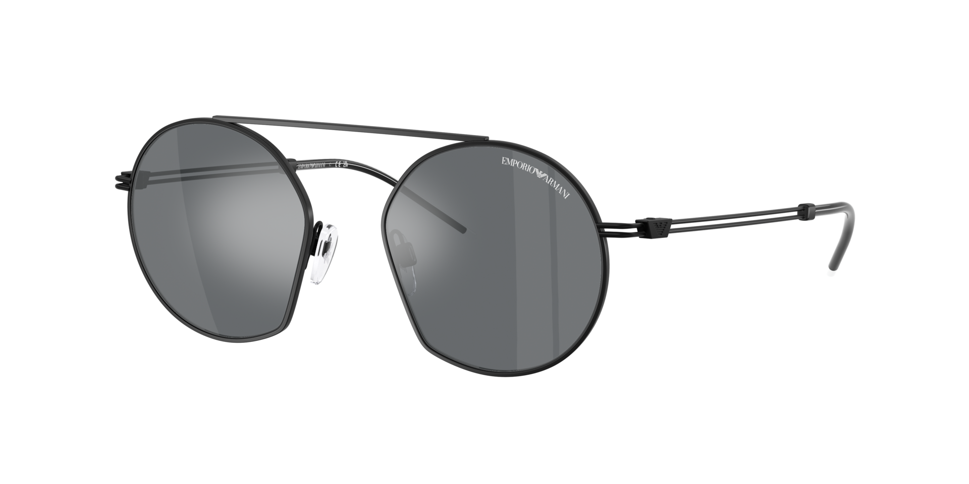 Emporio Armani Man Sunglass EA2078 -  Frame color: Matte Black, Lens color: Mirror Black