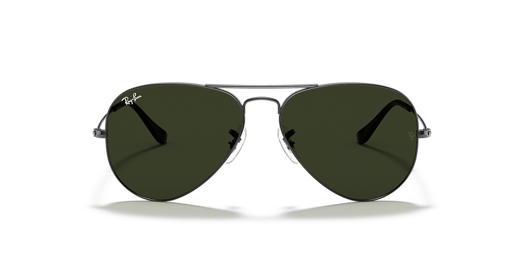 Ray-Ban Aviator Classic XL (58 - 14) with Green lenses and Grey