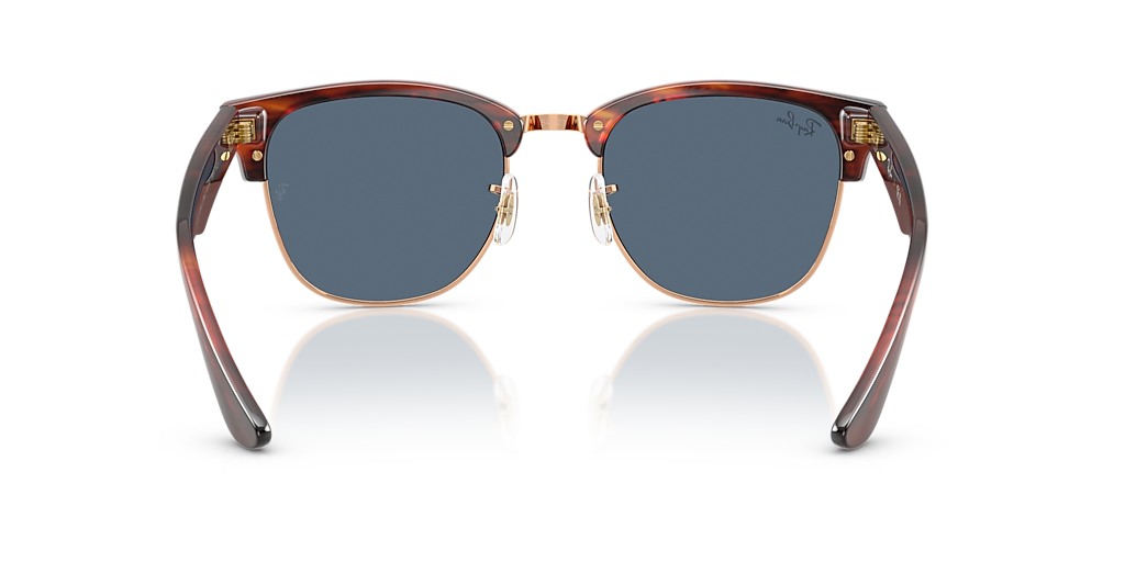 Ray-Ban Clubmaster Reverse L (54 - 21) with Blue lenses and Gold