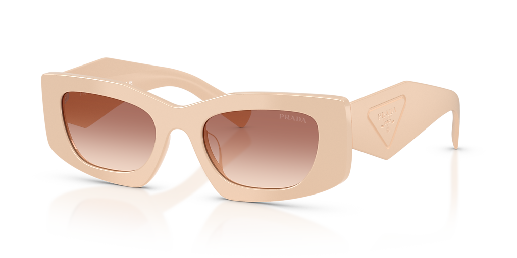 Prada PR D03SD L (51 - 20) with Brown lenses and Pink frame  display picture 1