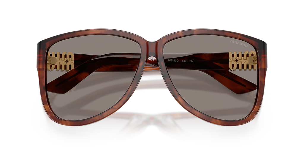 Miu Miu MU A08S M (61 - 12) with Grey lenses and Brown frame