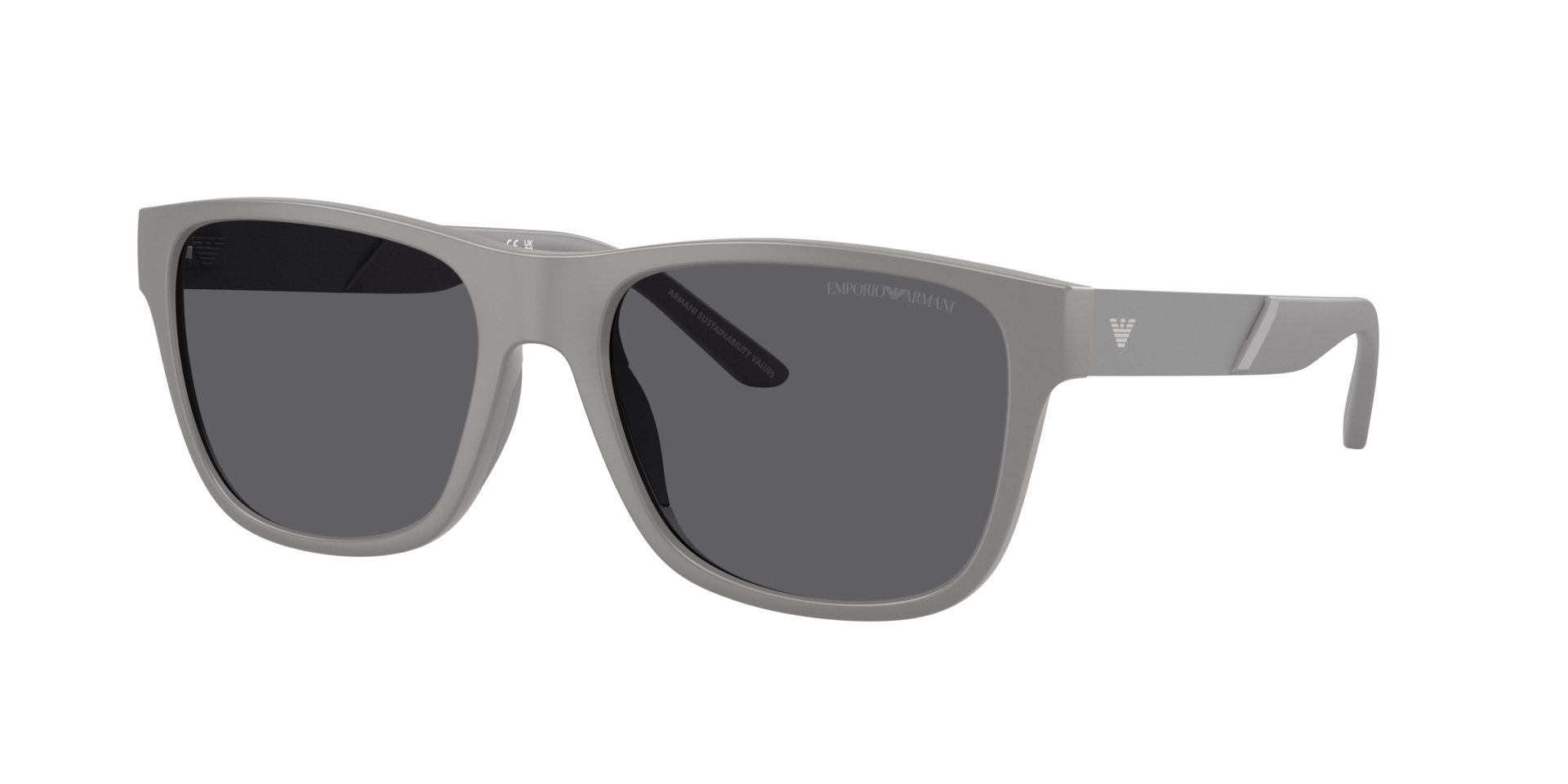 Emporio Armani Man Sunglass EA4243 -  Frame color: Matte Grey, Lens color: Polarized Grey