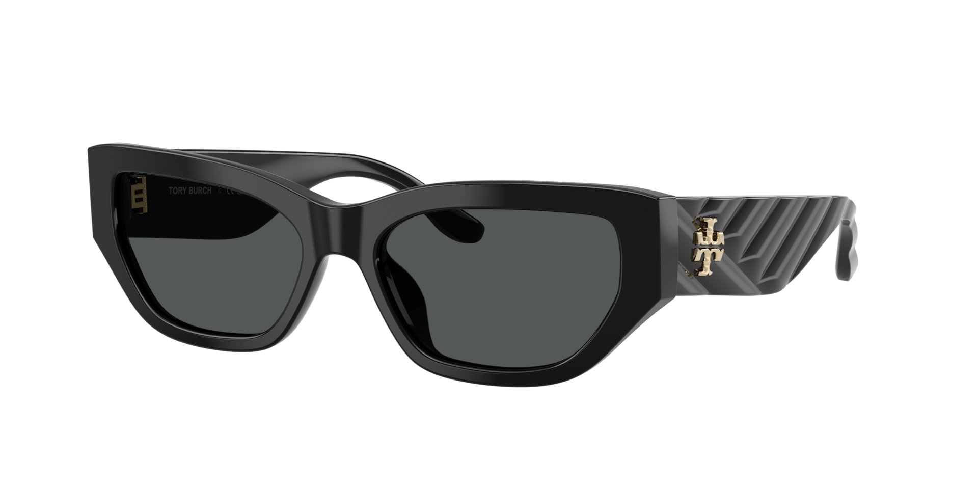 Tory Burch Woman Sunglass TY7240U -  Frame color: Black, Lens color: Dark Grey
