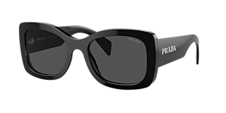 Prada PR A17SF XL (55 - 18) with Grey lenses and Black frame