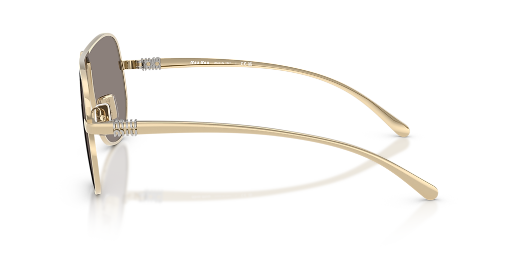 Miu Miu MU A56S L (66 - 02) with Grey lenses and Gold frame