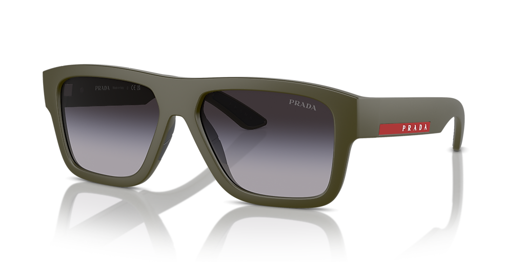 Prada Linea Rossa PS 04ZS XXL (56 - 16) with Grey lenses and Green