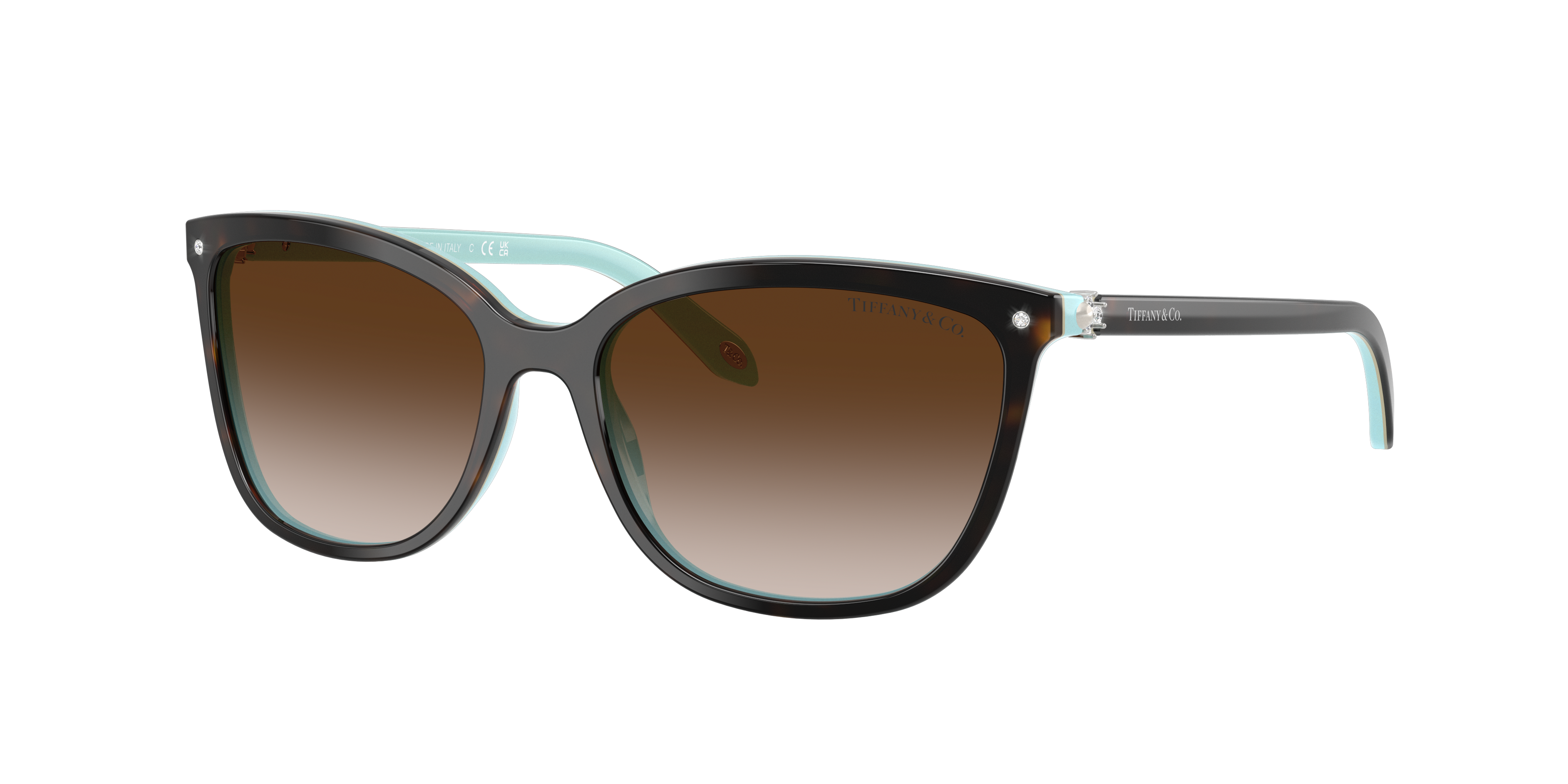 Tiffany & Co. TF4105HB S (55 - 17) with Brown lenses and Tortoise