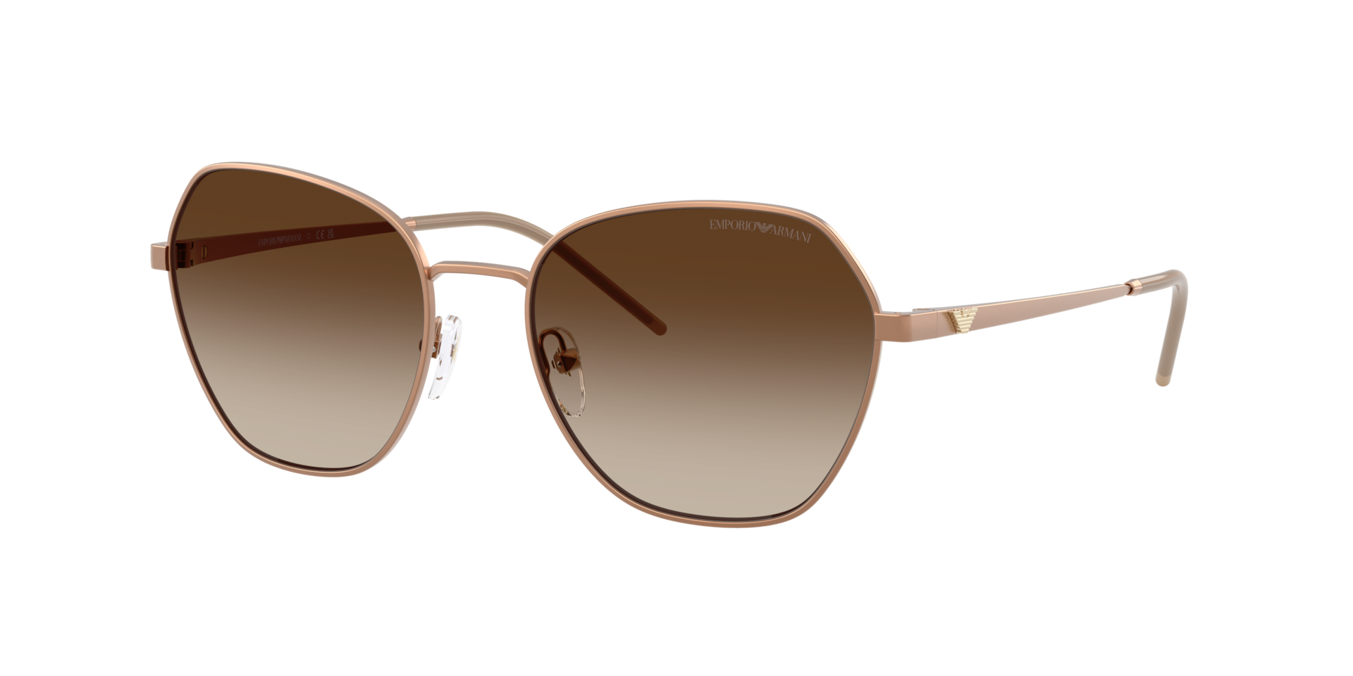 Emporio Armani , Matte Tundra Sunglasses Brown Gradient lenses, EA2161 340013, Mojo Glasses - Image 4