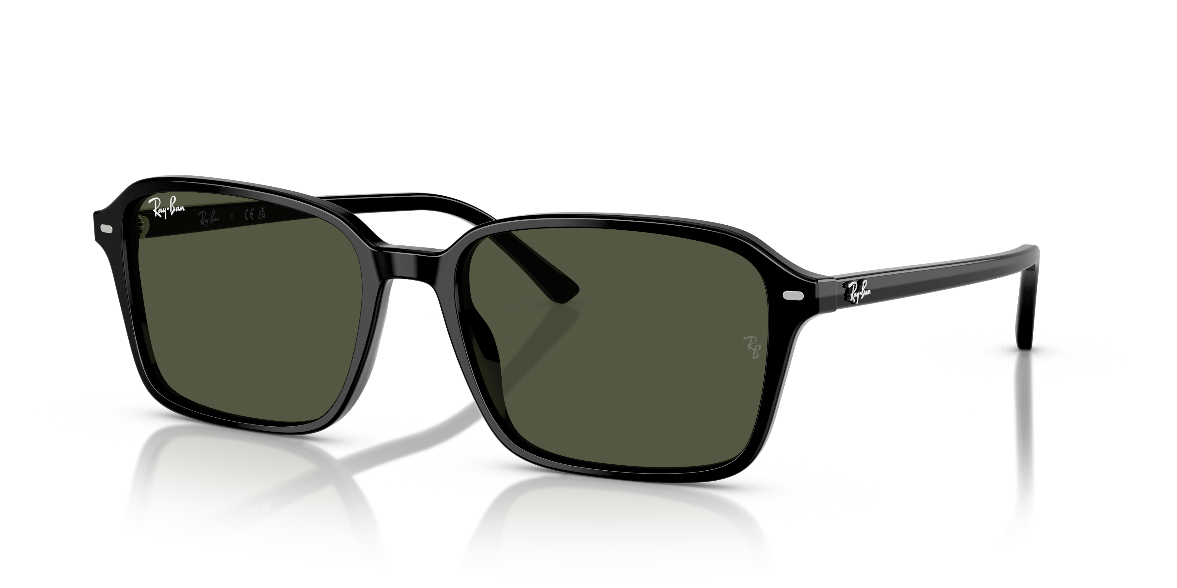 Ray-Ban Raimond XL (58 - 18) with Green lenses and Black frame