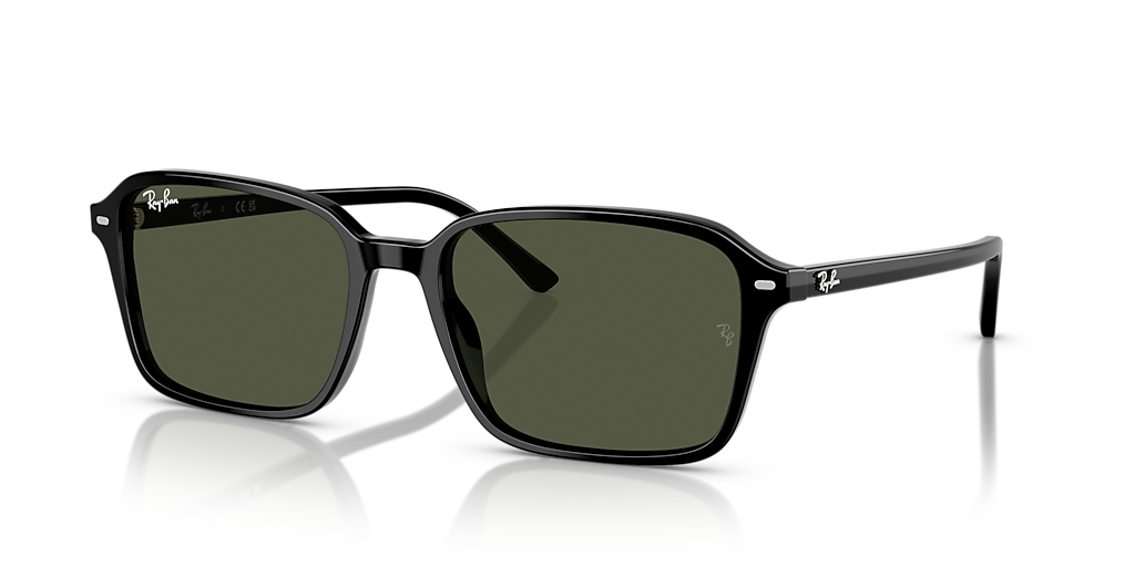 Ray-Ban Raimond XL (58 - 18) with Green lenses and Black frame