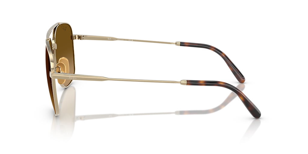 Ray-Ban William Titanium XL (59 - 17) with Brown lenses and Gold