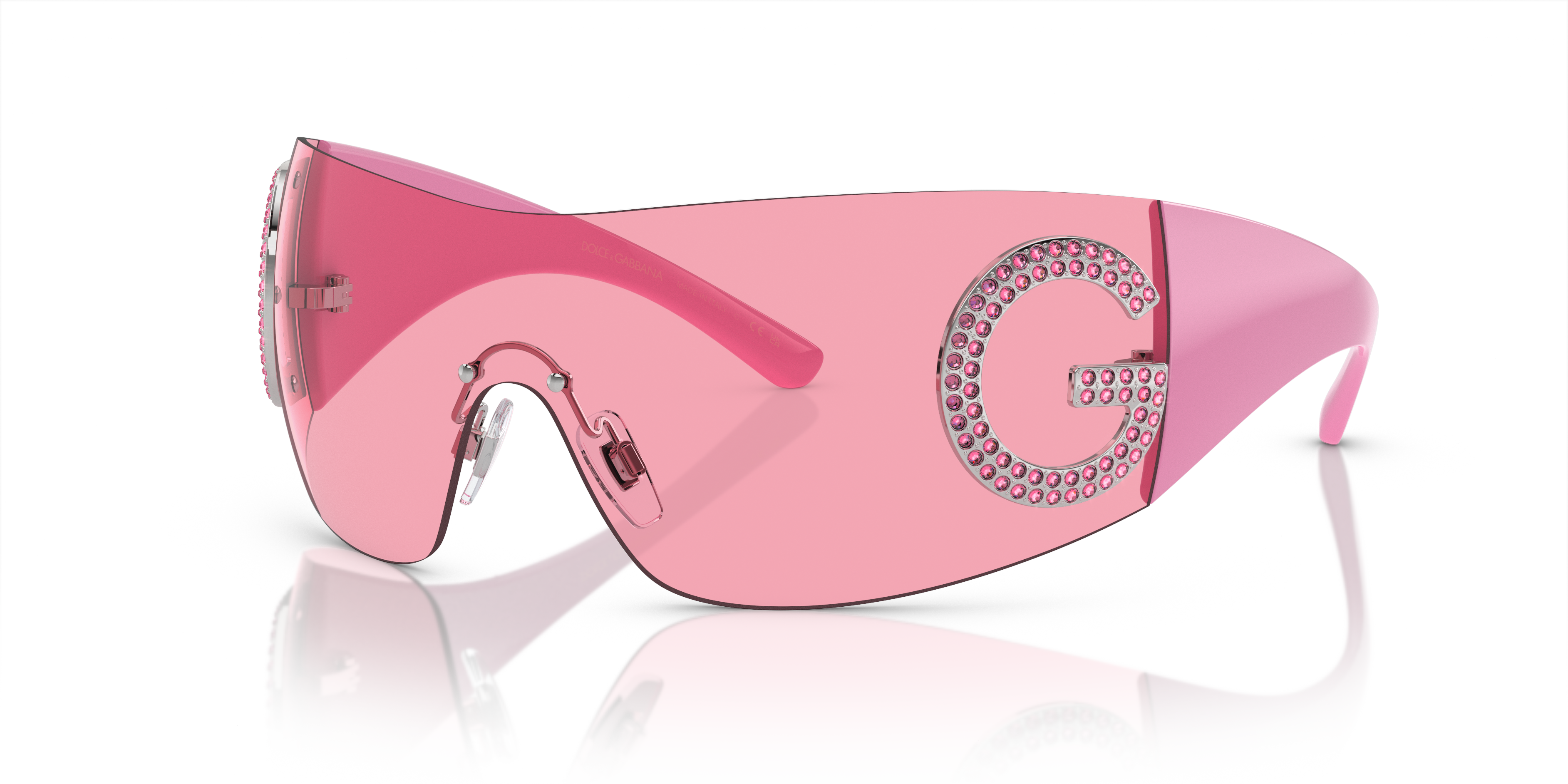 Dolce&Gabbana DG2298B S (0 - 140) with Pink lenses and Pink frame