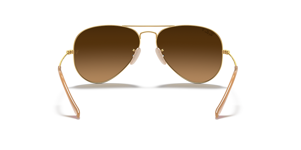 Ray-Ban Aviator Gradient XL (58 - 14) with Brown lenses and Gold