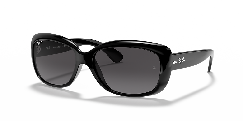 NEW Ray-Ban Jackie Ohh Black Frame Gradient Polarized Lens RB4101 58-17 Ray-Ban Jackie Ohh Sunglasses: Black 58/17/135 - HPG Brands main image 3