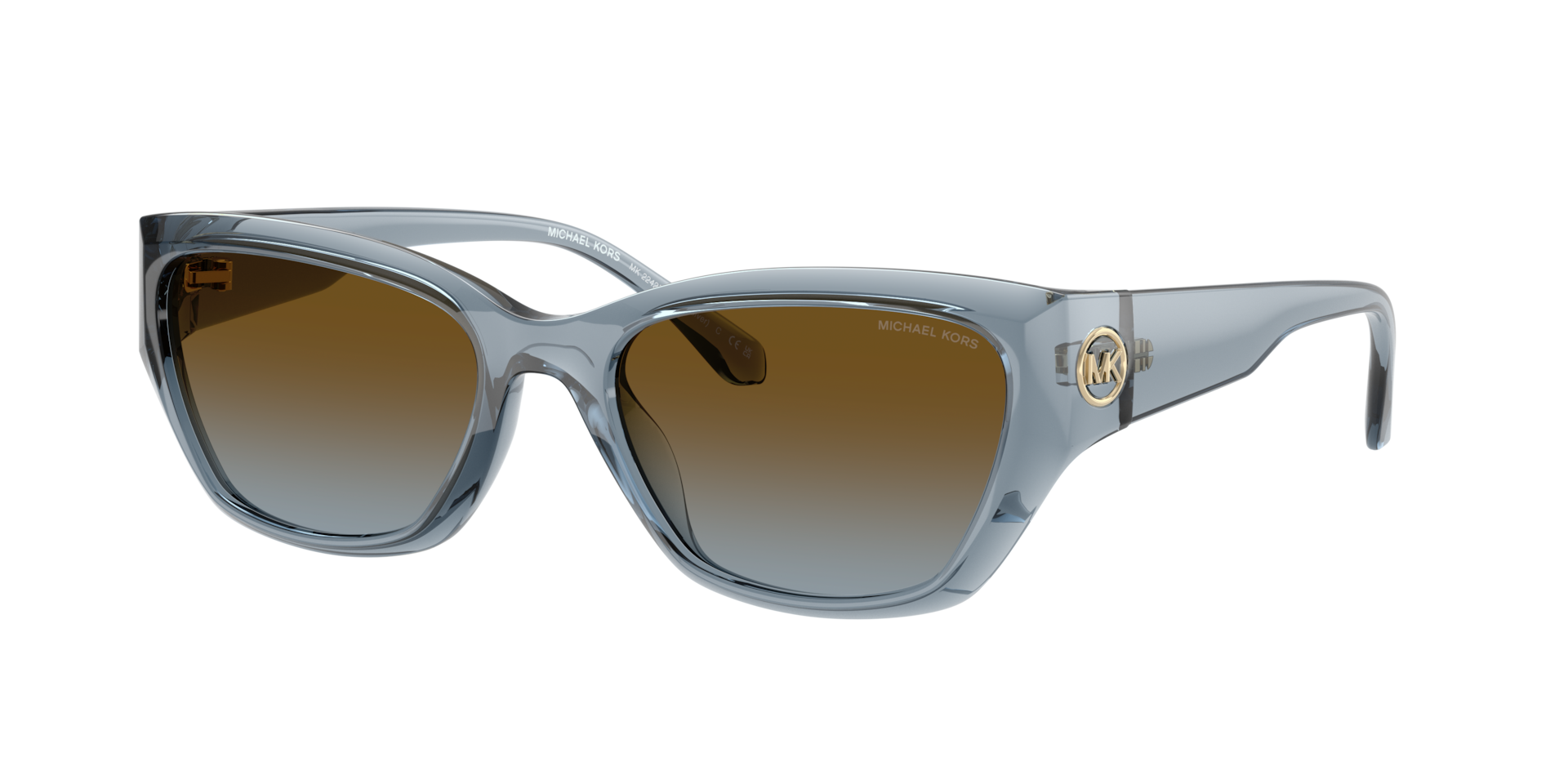 Michael Kors Femme Sunglass Pearl River - Couleur du Monture Jean transparent Couleur de Lentille Dgrad Bleu Marron 66 €