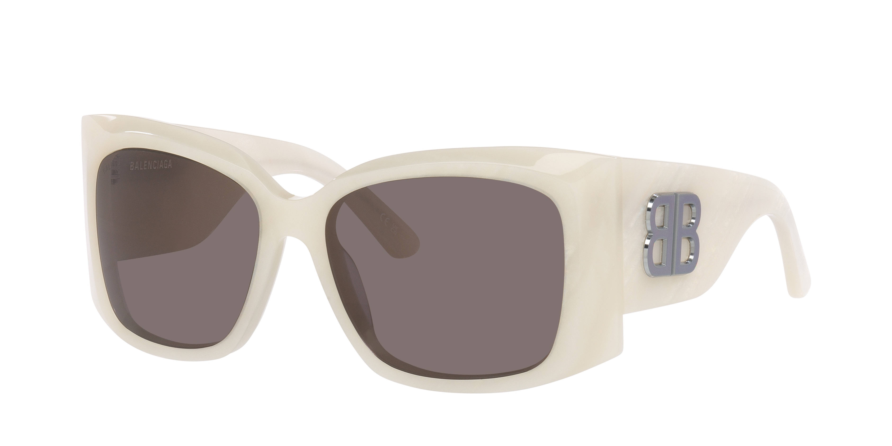 Balenciaga Woman Sunglass BB0443S -  Frame color: Ivory, Lens color: Grey