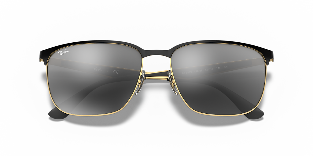 Ray-Ban RB3569 XL (59 - 17) with Grey lenses and Black frame