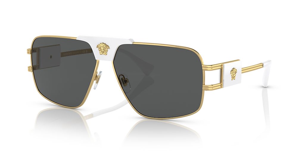 Versace VE2251 XXL (63 - 12) with Grey lenses and Gold frame