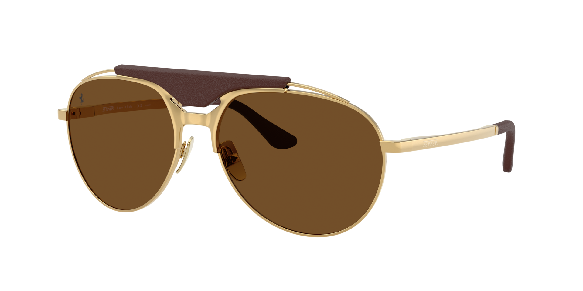 Ferrari Homme Sunglass FH1020Q - Couleur du Monture Or Couleur de Lentille Polaris Marron 550 €