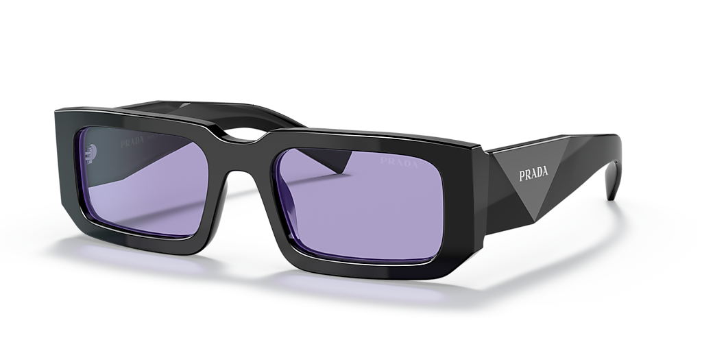 Prada PR 06YS M (53 - 21) with Violet lenses and Black frame