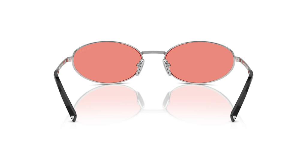 Prada PR A59S L (59 - 19) with Pink lenses and Silver frame