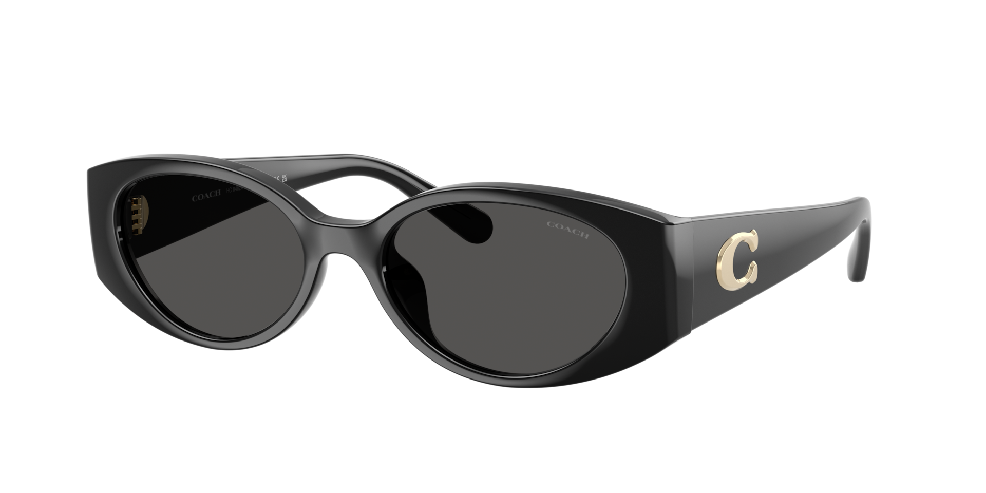 Coach Woman Sunglass CFU06 -  Frame color: Black, Lens color: Grey Solid