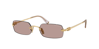 Miu Miu MU 04ZS S (50 - 18) with Transparent lenses and Tortoise