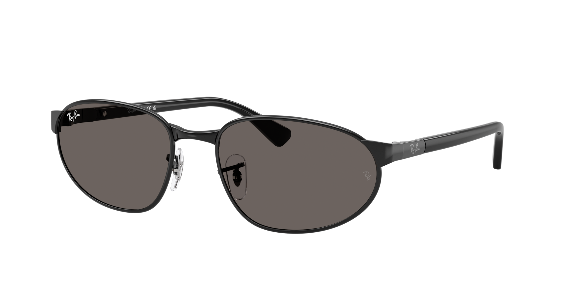 Ray-Ban Unisex Sunglass RB3777 -  Frame color: Black, Lens color: Dark Grey