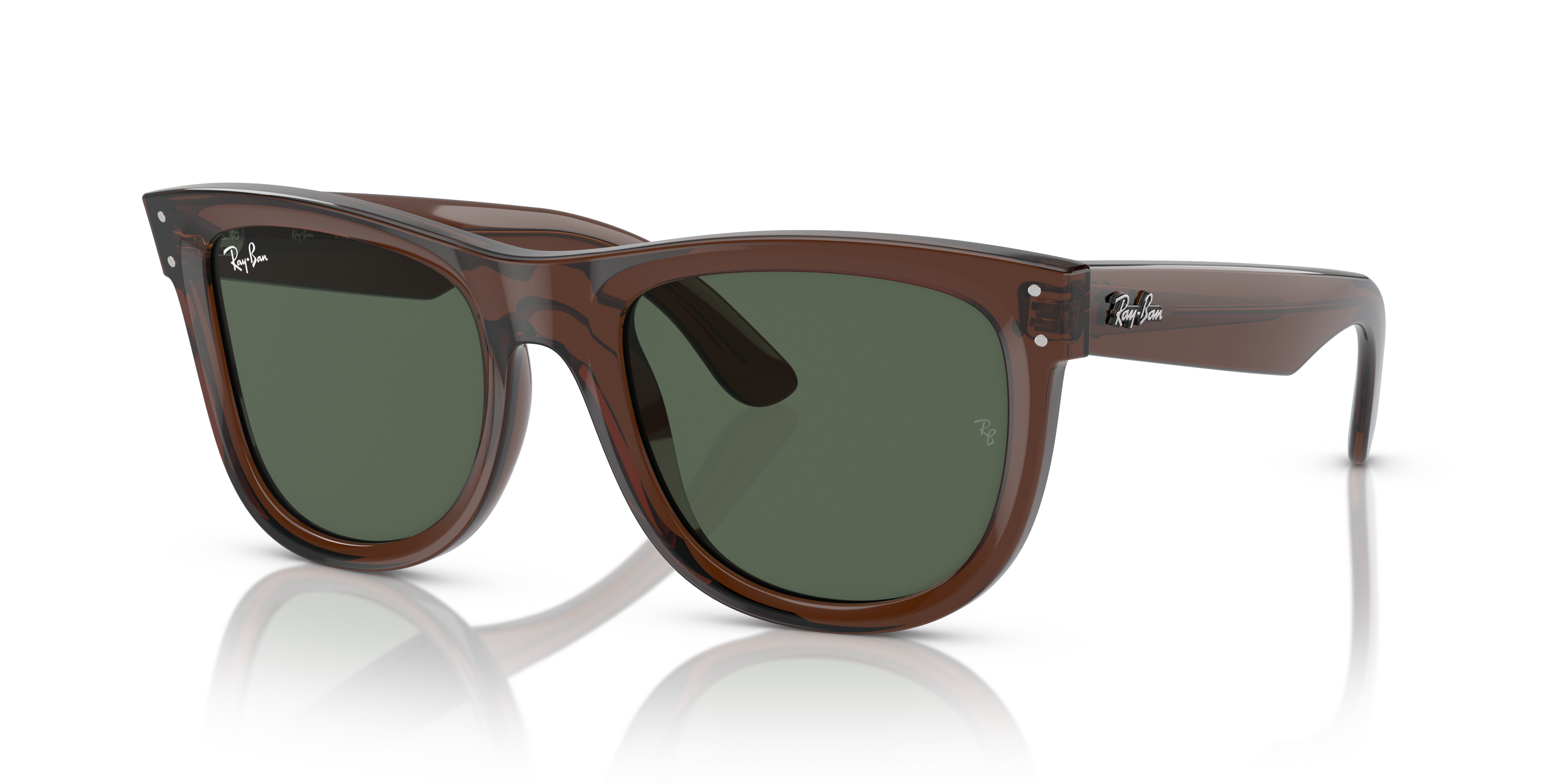 Ray-Ban Wayfarer Reverse S (50 - 22) with Green lenses and Brown