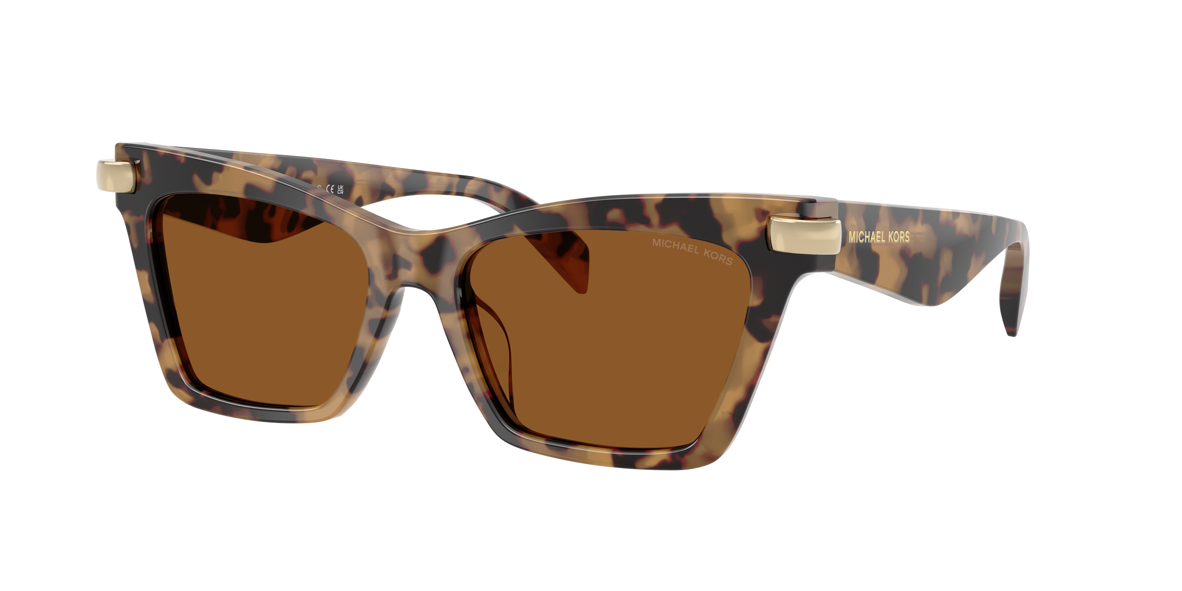 Michael Kors Woman Sunglass Grand Cayman -  Frame color: Vintage Tortoise, Lens color: Amber