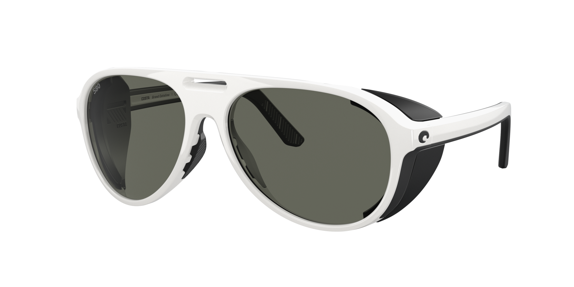Costa Homme Sunglass Grand Catalina - Couleur du Monture Coque blanche Couleur de Lentille Gris 124 €