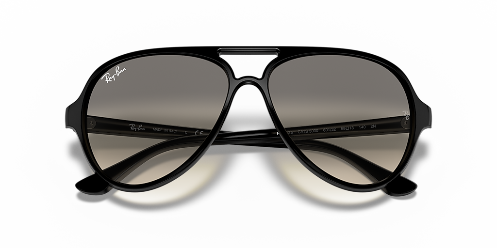 Ray-Ban Cats 5000 Classic M (59 - 13) with Grey lenses and Black