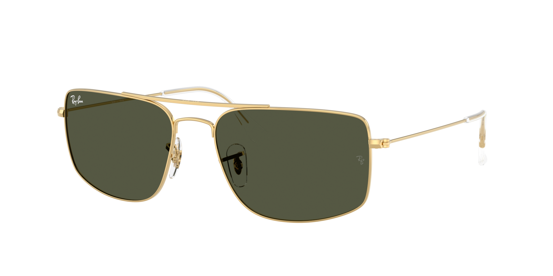 Ray-Ban Unisex Sunglass Explorer III - Couleur du Monture: Doré arista, Couleur de Lentille: Vert
