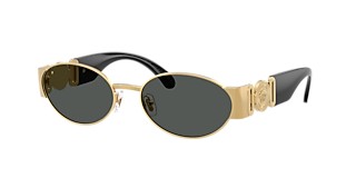 Versace VE2275 L (60 - 13) with Grey lenses and Gold frame