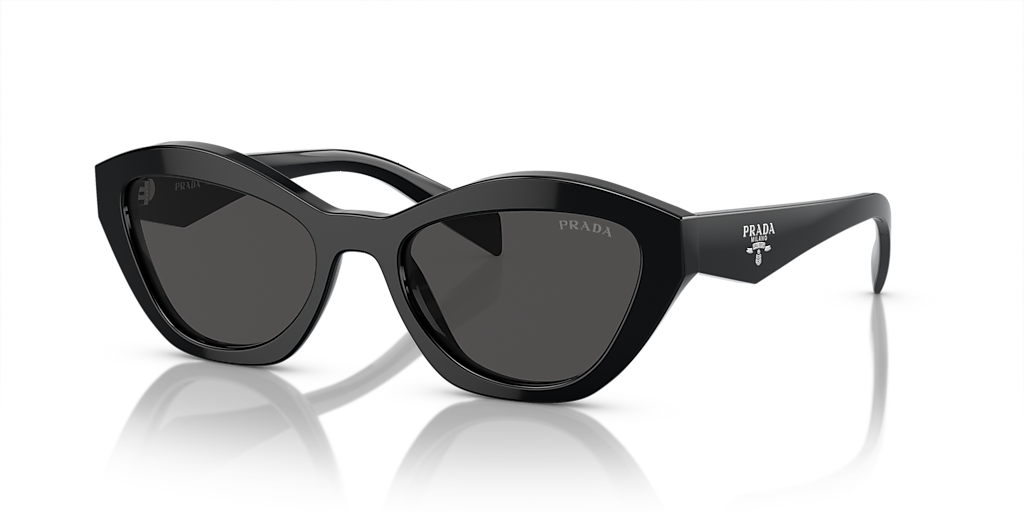 Prada PR A02SF M (55 - 17) with Grey lenses and Black frame