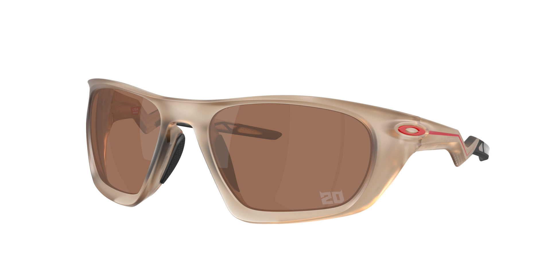 Oakley Mann Sunglass Lateralis Fabio Quartararo Signature Series - Rahmenfarbe: Matt Sepia, Linsenfarbe: Prizm Tungsten