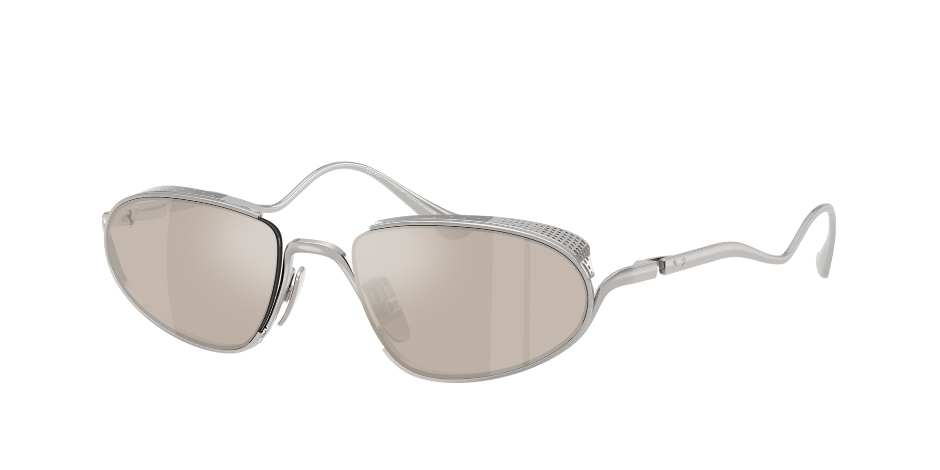 Ferrari Unisex Sunglass FH1022T - Couleur du Monture Argent Couleur de Lentille Gris 570 €