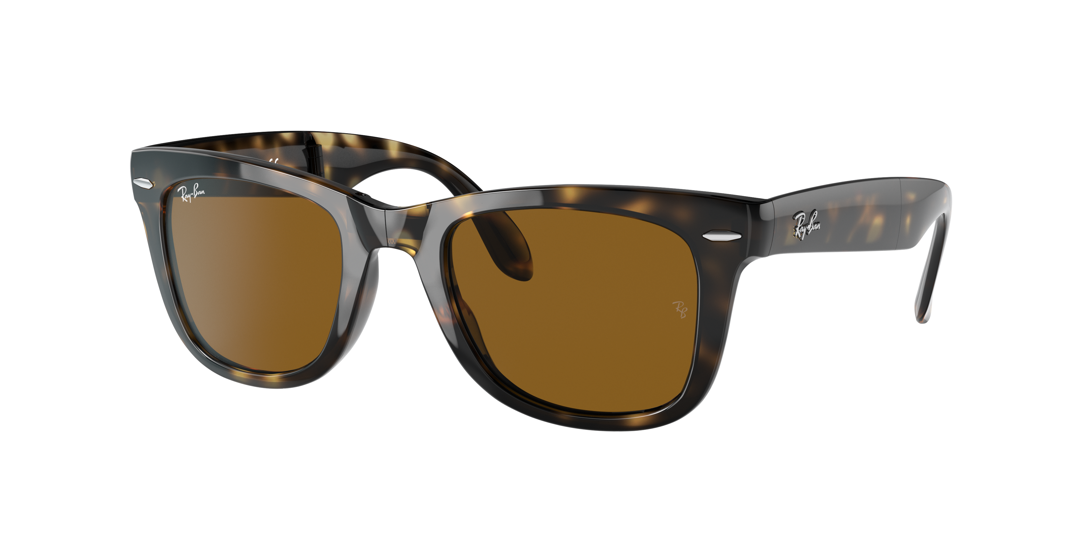 Ray-Ban FOLDING WAYFARER サングラス Ray-Ban Wayfarer Folding Classic L (50 - 22) with Brown lenses and