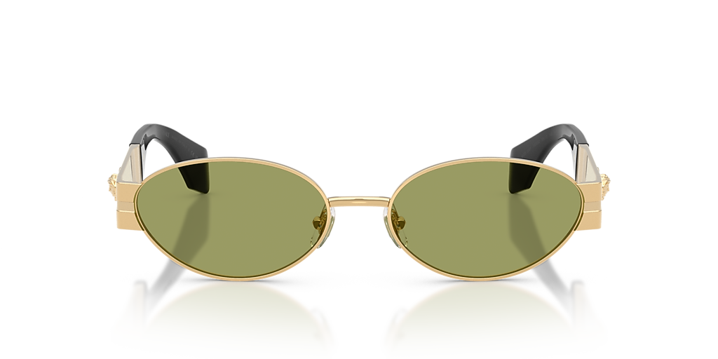 Versace VE2301 M (55 - 17) with Green lenses and Gold frame