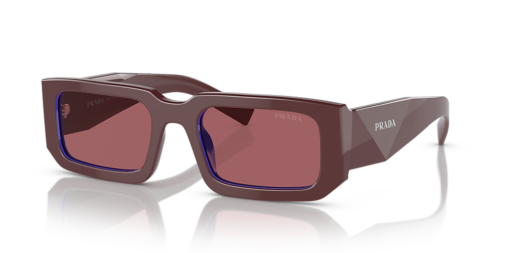 Prada PR 06YS M (53 - 21) with Violet lenses and Red frame