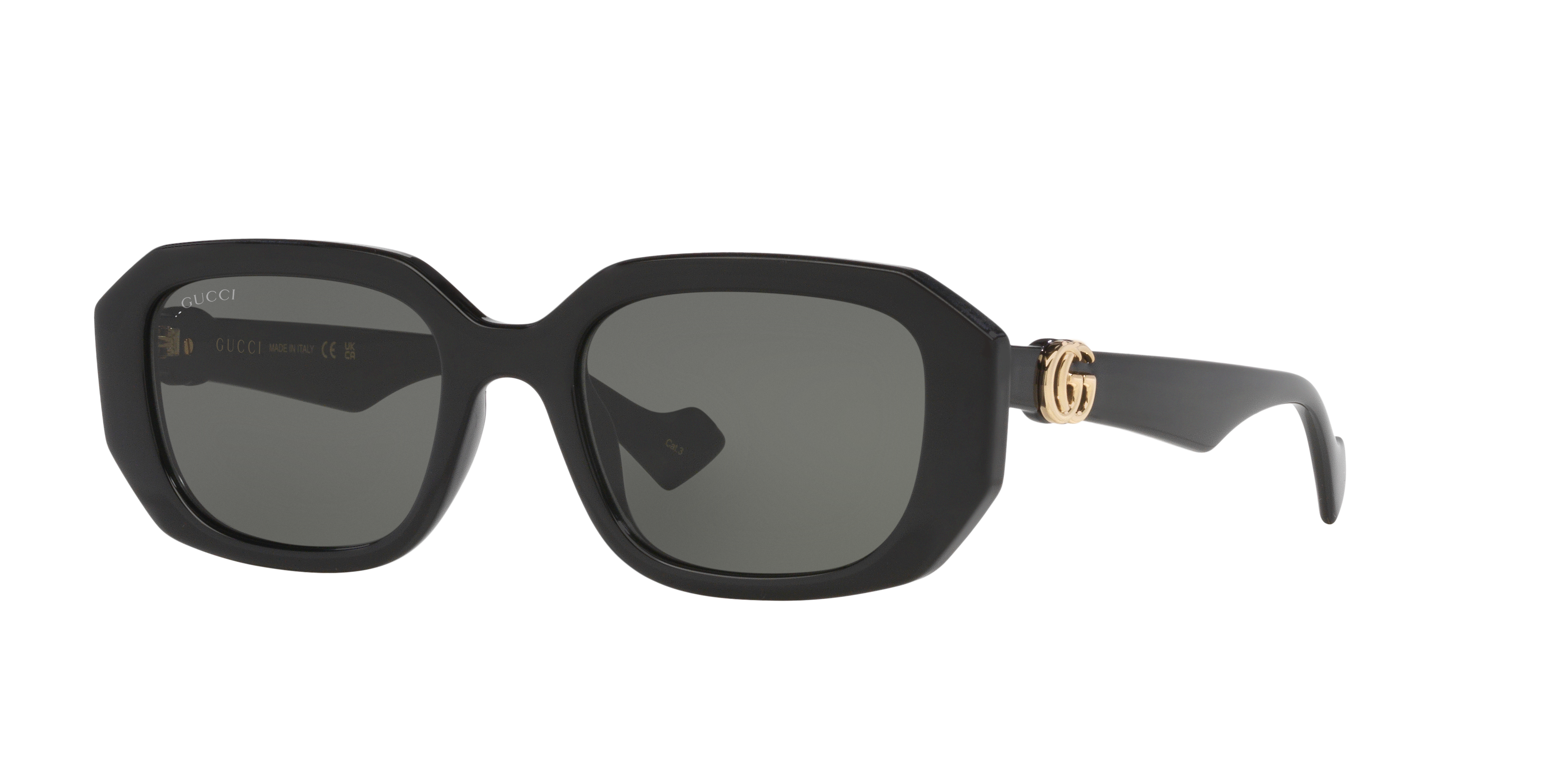 Gucci GG1535S M (54 - 20) with Grey lenses and Black frame
