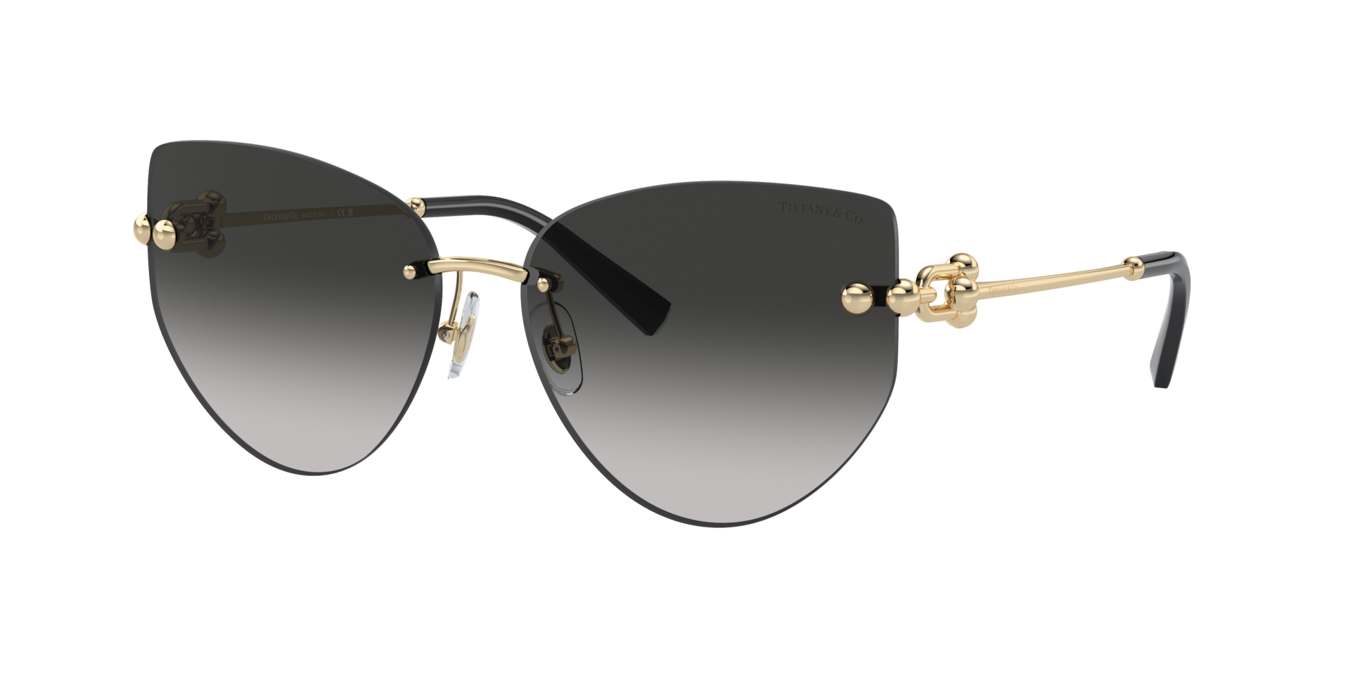 Tiffany & Co. TF3096 L (60 - 15) with Grey lenses and Gold frame