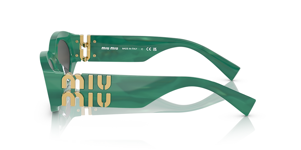 Miu Miu MU 11WS XL (54 - 21) com Lentes Cinza e Armação Verde